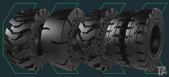 картинка Albourgh Tyres расширяет ассортимент цельнолитых резиновых шин. от Свежаяшина.рф