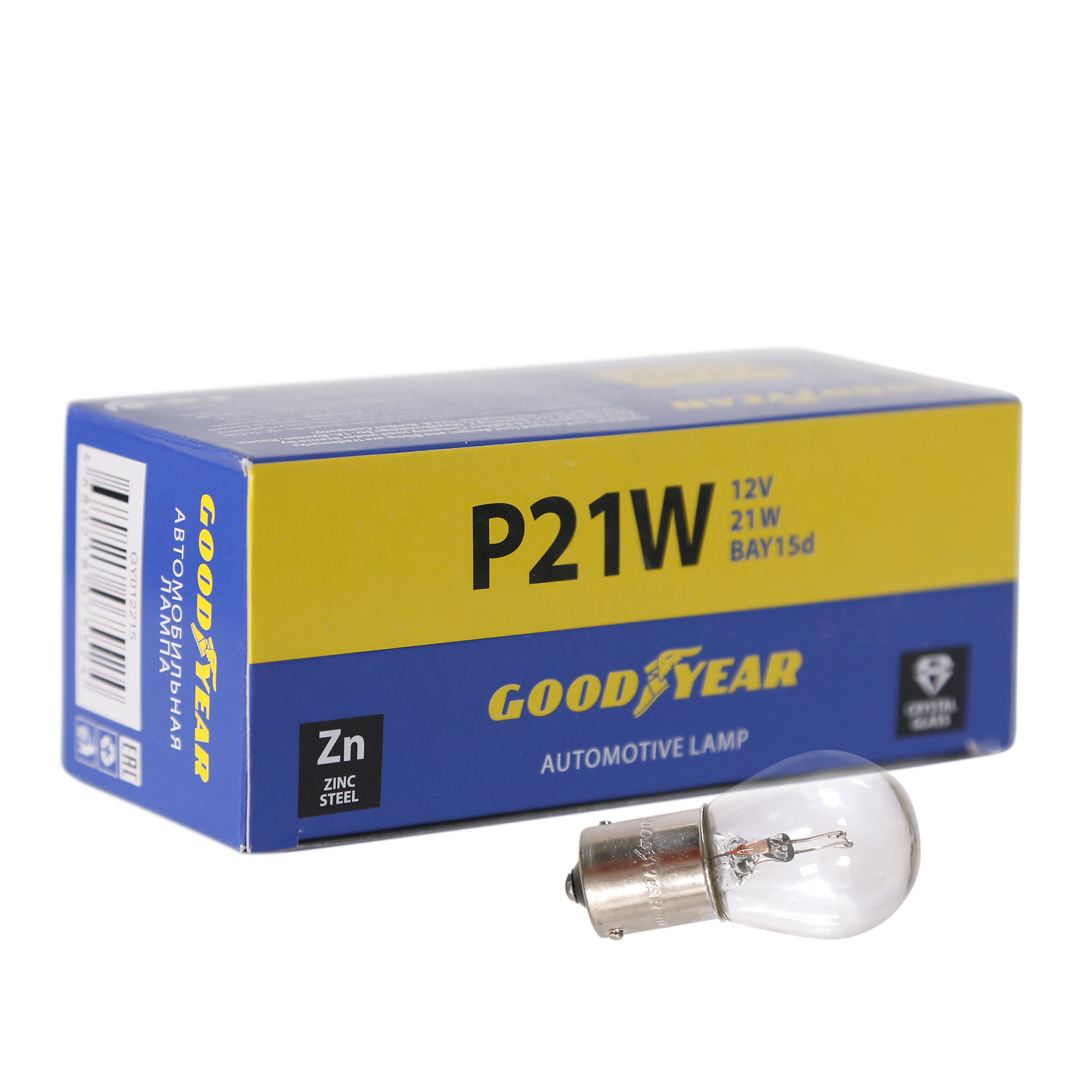 картинка Лампа накаливания автомобильная Goodyear P21W 12V 21W BA15s от Свежаяшина.рф