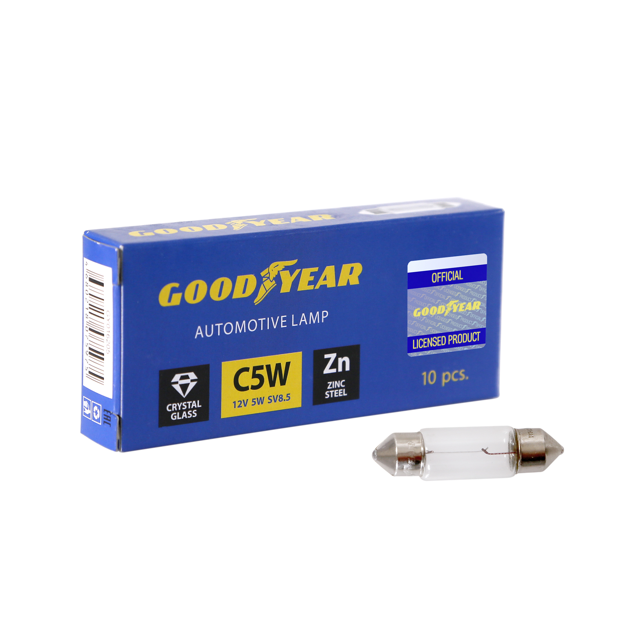 Лампа накаливания автомобильная Goodyear C5W 12V 5W SV8.5