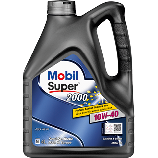 картинка М/масло п/синтетика Mobil Super 2000х1 10W-40 4л от Свежаяшина.рф