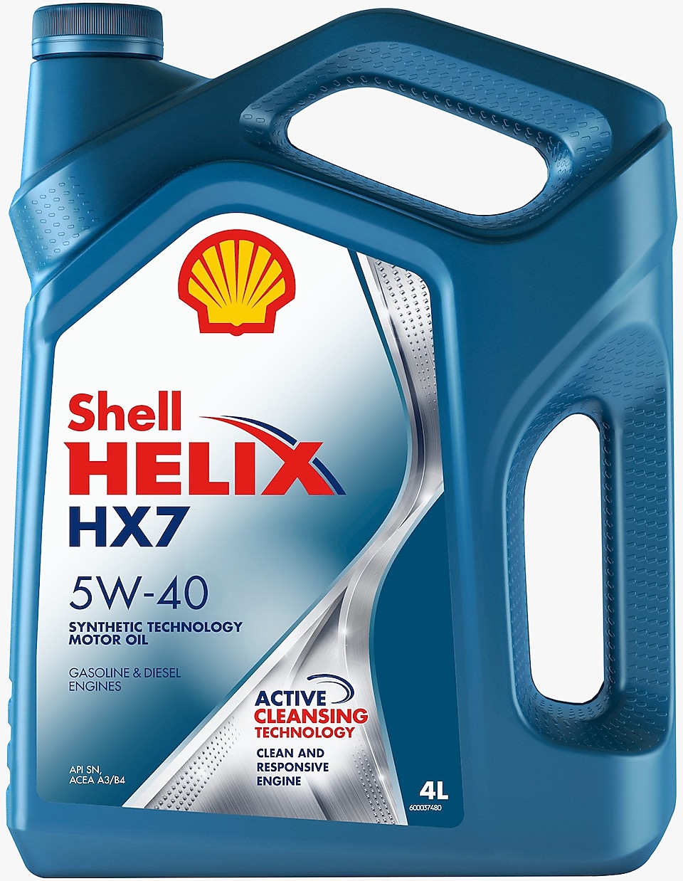 картинка М/масло п/синтетика Shell Helix HX7 5W-40 4L от Свежаяшина.рф
