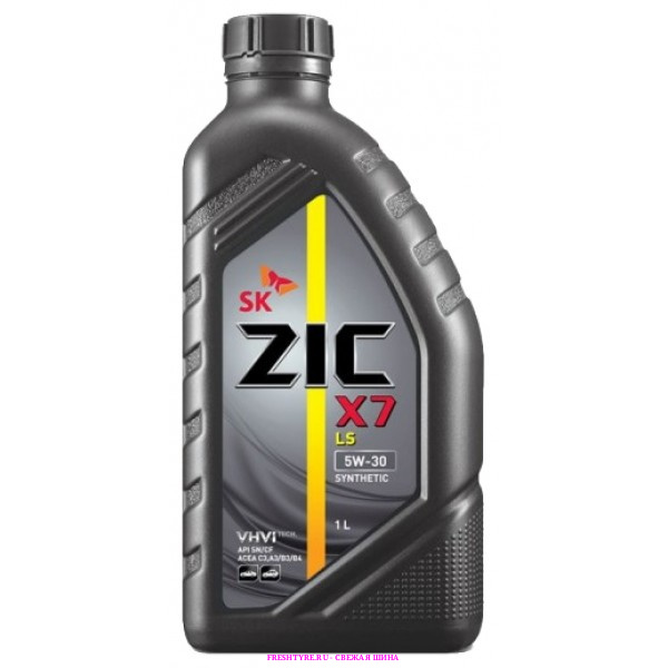 картинка Моторное масло ZIC X7 LS 5W-30 SN/CF 1л от Свежаяшина.рф