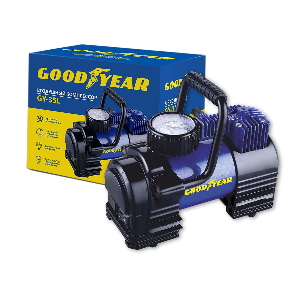 картинка Компрессор GOODYEAR GY-35L 35л/мин от Свежаяшина.рф