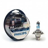 картинка Лампа Philips 12в, H4 60/55Вт, P 26d Racing Vision +150 (2шт) от Свежаяшина.рф