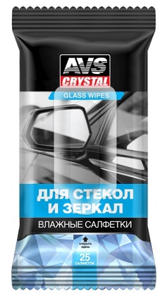 картинка Салфетки влажные для стекол, зеркал 25 шт.AVS AVK-200 от Свежаяшина.рф