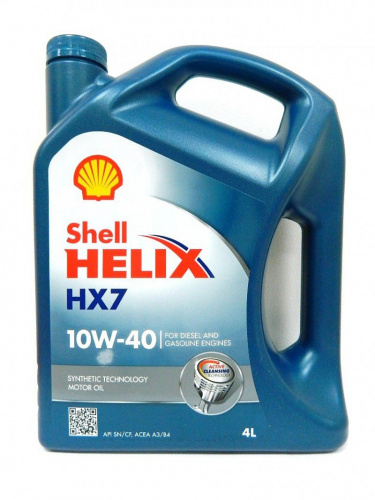 М/масло п/синтетика Shell Helix HX7 10W-40 4L