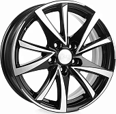 картинка K&K Игуана (КС546) 6,5x15/4x98 ET35 D58,5 Алмаз черный от Свежаяшина.рф