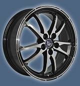 картинка YST X-24 7x18/5x105 ET38 D56.6 BKFPL от Свежаяшина.рф