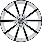 картинка NZ F-50 8x18/5x105 ET45 D56.6 W+B от Свежаяшина.рф