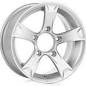 картинка K&K Триал (КС621) 6,5x15/5x139,7 ET5 D110,1 Сильвер от Свежаяшина.рф