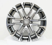картинка Khomen Wheels AZIMUT 2205 (LC300) 9x22/6x139,7 ET40 D95,1 Dark Chrome от Свежаяшина.рф