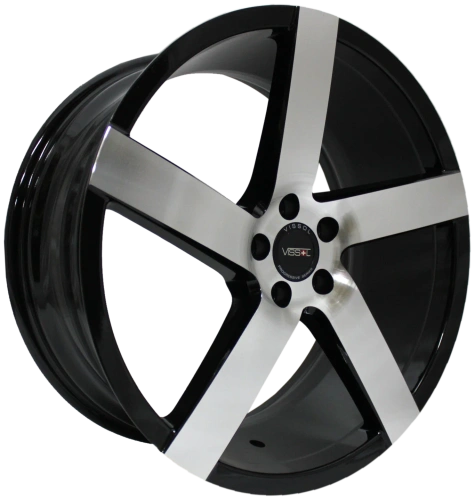 VISSOL V-080R 8.5x19/5x120 ET15 D74.1 BLACK-WITH-MACHINED-FACE
