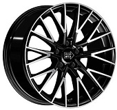 картинка 1000 MIGLIA MM1009 (7x17 5/108 ET50 63,4 Gloss Black Polished) от Свежаяшина.рф