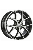 картинка BBS SR 8,5x19/5x112 ET46 D82 Platinum Matt Black Lip Polished от Свежаяшина.рф