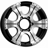 картинка K&K Байконур (КС465) 8x16/6x139,7 ET0 D110,1 Алмаз черный от Свежаяшина.рф