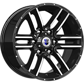 картинка K&K Алгама (КС762) 8x17/6x139,7 ET0 D106,1 Алмаз черный от Свежаяшина.рф