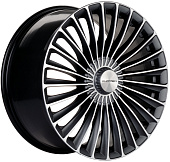 картинка Khomen Wheels KHW2008 (Mercedes Rear) 9,5x20/5x112 ET38 D66,6 Black-FP matt от Свежаяшина.рф