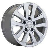 картинка Khomen Wheels KHW2003 (LX570/LC100/LC200) 8,5x20/5x150 ET45 D110,1 Brilliant Silver от Свежаяшина.рф