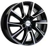 картинка Khomen Wheels KHW1604 (Prius) 6x16/5x100 ET40 D54,1 Black-FP от Свежаяшина.рф