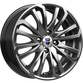 картинка K&K Рим (КС639) 6,5x16/4x100 ET45 D67,1 Дарк платинум от Свежаяшина.рф