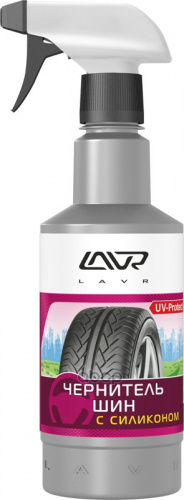 картинка Чернитель шин с силиконом LAVR Black Tire Conditioner with silicone 1л от Свежаяшина.рф