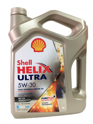 картинка М/масло синтетика Shell Helix Ultra 5W-30, 4L от Свежаяшина.рф